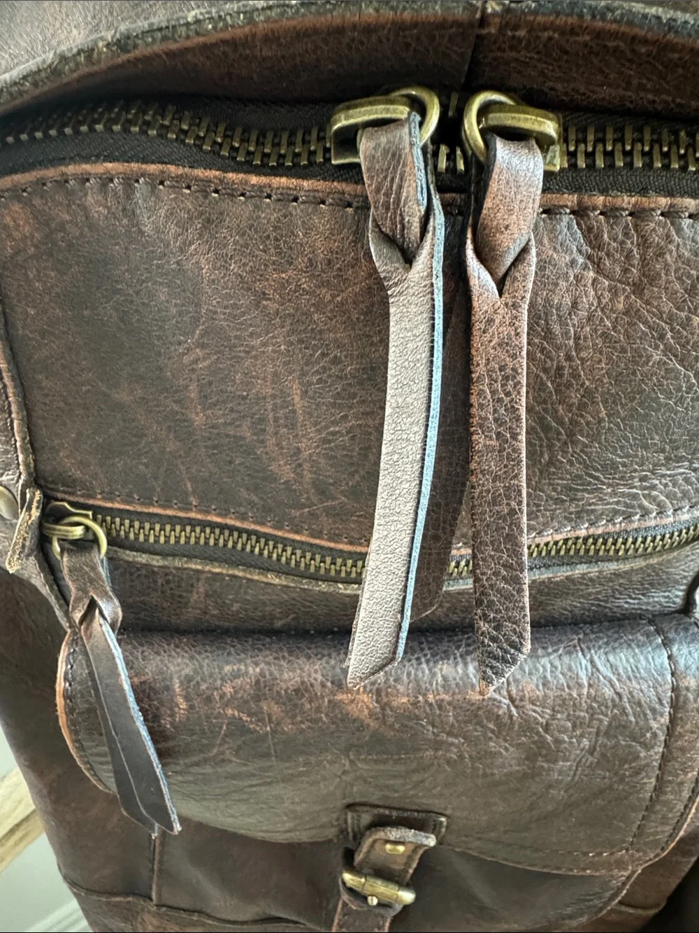 Patricia Nash Men’s Tuscan Leather Vintage Backpack Like New